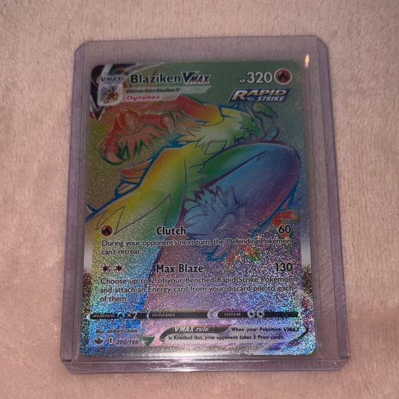 pokemon cards rainbow rare vmax Scizor 193/189 Hyper Secret Holo Card Near M your opponent takes 3 Prize cards. Pokemon Trading Card Game Sword